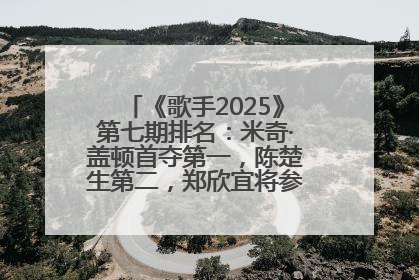 《歌手2025》第七期排名：米奇·盖顿首夺第一，陈楚生第二，郑欣宜将参加下一轮张榜赛