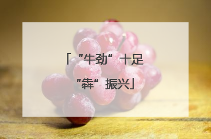 “牛劲”十足“犇”振兴
