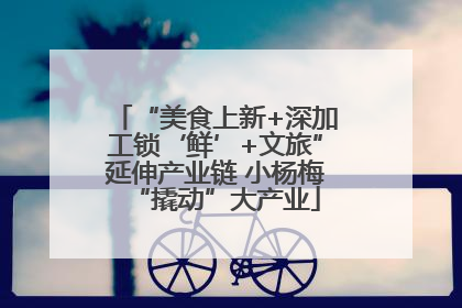 “美食上新+深加工锁‘鲜’+文旅”延伸产业链 小杨梅“撬动”大产业