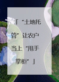 “土地托管”让农户当上“甩手掌柜”