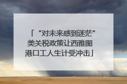 “对未来感到迷茫” 美关税政策让西雅图港口工人生计受冲击