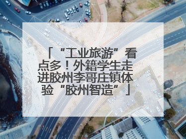 “工业旅游”看点多！外籍学生走进胶州李哥庄镇体验“胶州智造”