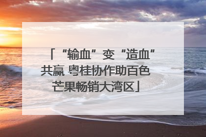 “输血”变“造血”共赢 粤桂协作助百色芒果畅销大湾区