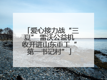 爱心接力战“三夏” 雷沃公益机收开进山东重工“第一书记村”