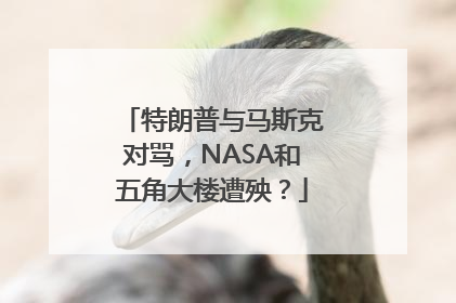特朗普与马斯克对骂，NASA和五角大楼遭殃？
