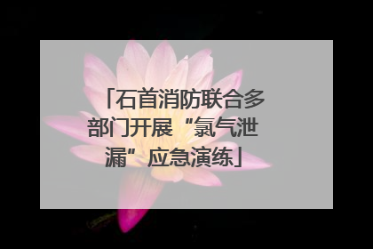 石首消防联合多部门开展“氯气泄漏”应急演练