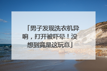 男子发现洗衣机异响，打开被吓晕！没想到竟是这玩意