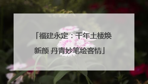 福建永定：千年土楼焕新颜 丹青妙笔绘客情