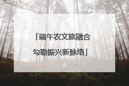 端午农文旅融合 勾勒振兴新脉络