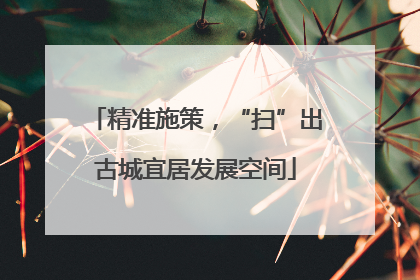 精准施策，“扫”出古城宜居发展空间