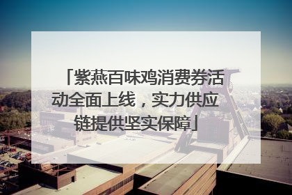 紫燕百味鸡消费券活动全面上线，实力供应链提供坚实保障