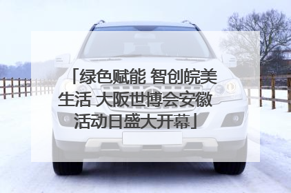 绿色赋能 智创皖美生活 大阪世博会安徽活动日盛大开幕