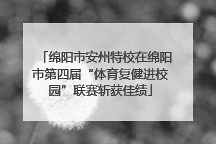 绵阳市安州特校在绵阳市第四届“体育复健进校园”联赛斩获佳绩
