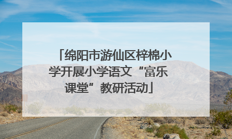 绵阳市游仙区梓棉小学开展小学语文“富乐课堂”教研活动