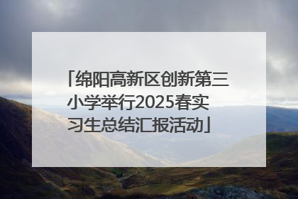 绵阳高新区创新第三小学举行2025春实习生总结汇报活动