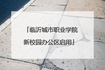 临沂城市职业学院新校园办公区启用