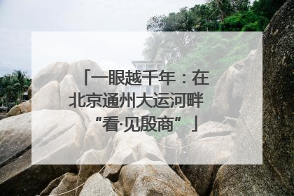 一眼越千年：在北京通州大运河畔“看·见殷商”