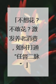 不想花？不敢花？激发养老消费，如何打通“任督二脉”