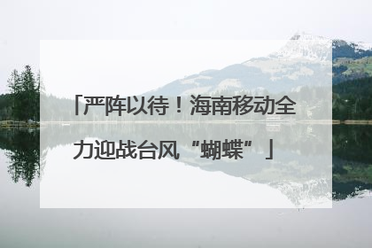严阵以待！海南移动全力迎战台风“蝴蝶”