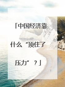 中国经济靠什么“顶住了压力”？