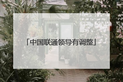 中国联通领导有调整