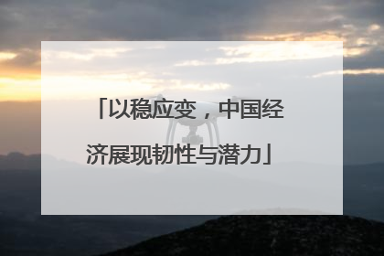 以稳应变，中国经济展现韧性与潜力