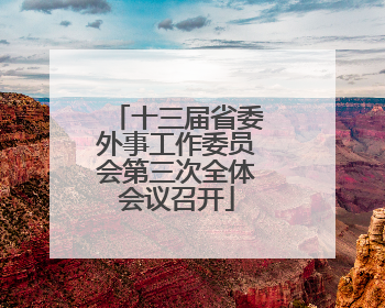 十三届省委外事工作委员会第三次全体会议召开