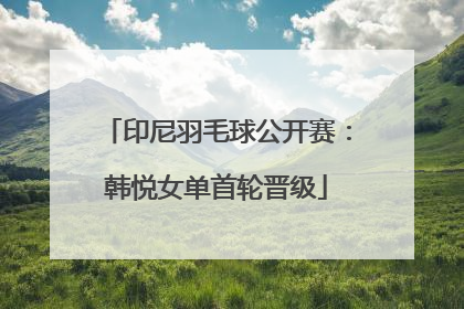 印尼羽毛球公开赛：韩悦女单首轮晋级