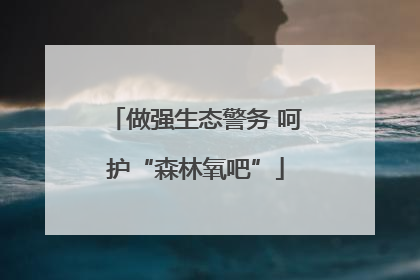 做强生态警务 呵护“森林氧吧”
