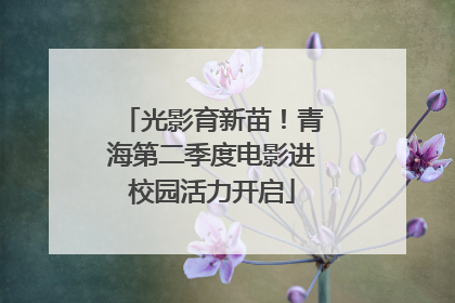 光影育新苗！青海第二季度电影进校园活力开启