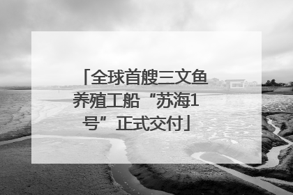 全球首艘三文鱼养殖工船“苏海1号”正式交付