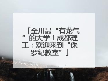 全川最“有龙气”的大学！成都理工：欢迎来到“侏罗纪教室”