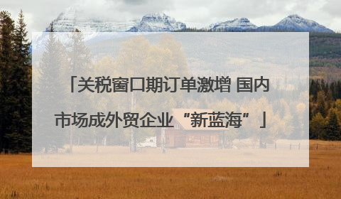 关税窗口期订单激增 国内市场成外贸企业“新蓝海”