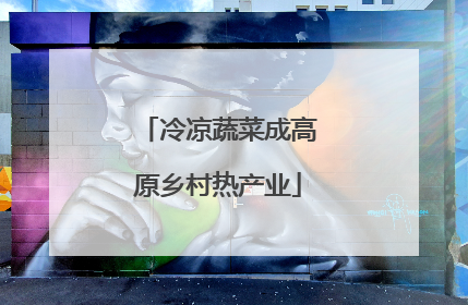 冷凉蔬菜成高原乡村热产业