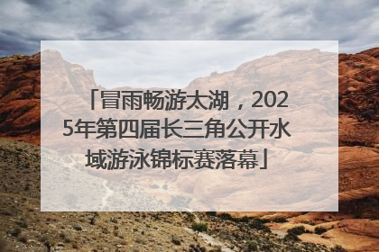 冒雨畅游太湖，2025年第四届长三角公开水域游泳锦标赛落幕