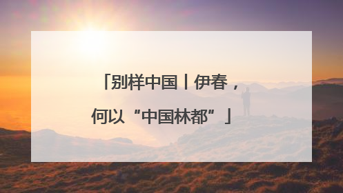别样中国丨伊春，何以“中国林都”