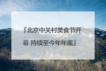 北京中关村美食节开幕 持续至今年年底