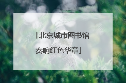 北京城市图书馆奏响红色华章