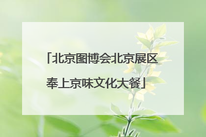 北京图博会北京展区奉上京味文化大餐