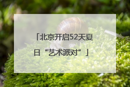 北京开启52天夏日“艺术派对”