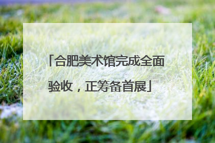 合肥美术馆完成全面验收，正筹备首展