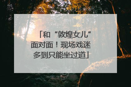 和“敦煌女儿”面对面！现场戏迷多到只能坐过道