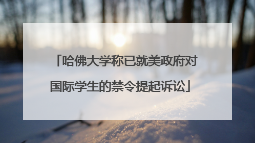 哈佛大学称已就美政府对国际学生的禁令提起诉讼