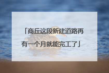 商丘这段新建道路再有一个月就能完工了