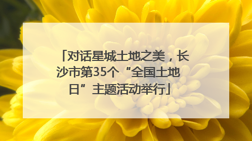 对话星城土地之美，长沙市第35个“全国土地日”主题活动举行