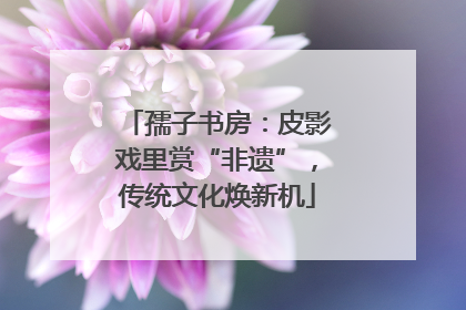 孺子书房：皮影戏里赏“非遗”，传统文化焕新机