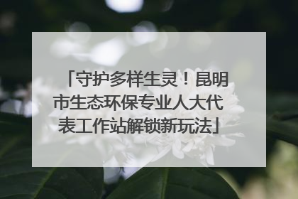 守护多样生灵！昆明市生态环保专业人大代表工作站解锁新玩法