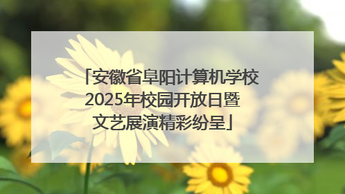 安徽省阜阳计算机学校2025年校园开放日暨文艺展演精彩纷呈