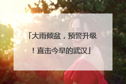 大雨倾盆，预警升级！直击今早的武汉