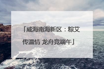 威海南海新区：粽艾传温情 龙舟竞端午
